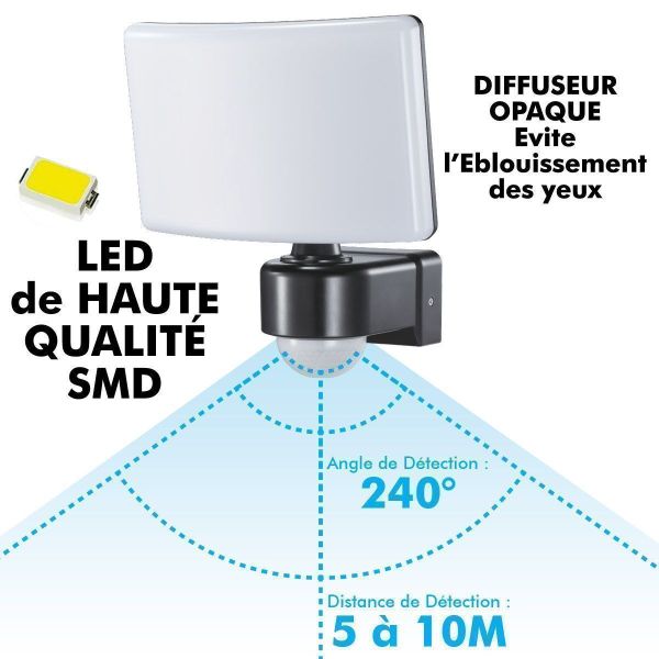 LED Floodlight 30W 4000K Motion Detector VEGA IP65