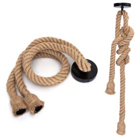 Indoor suspension 2 E27 sockets Indoor hemp rope