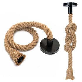 Indoor suspension 1 E27 base Hemp rope Indoor