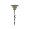 Lámpara colgante gris topo con 4 cabezas color crema E14