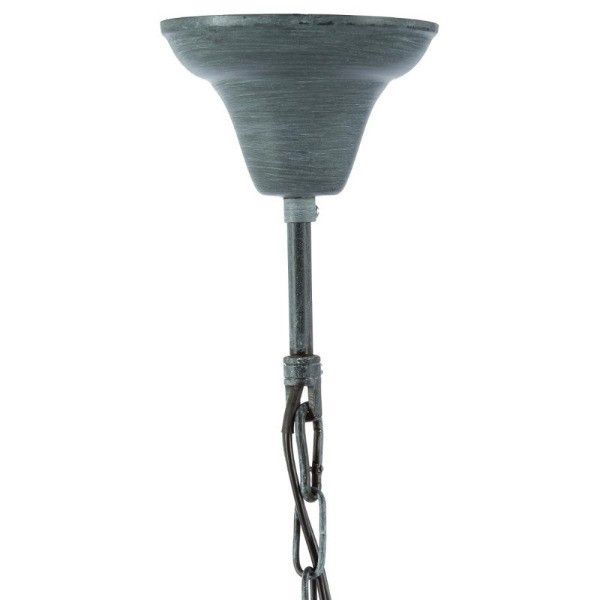 Lámpara de Suspensión de 4 Cabezas Gris Antracita E14