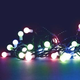Guirlande Cherrylight LED Multicolors 64 LED Billes - 8 Mètres