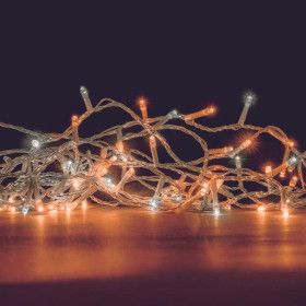 Guirlande lumineuse extérieure Noël RGB effet flash 9m 60 déco