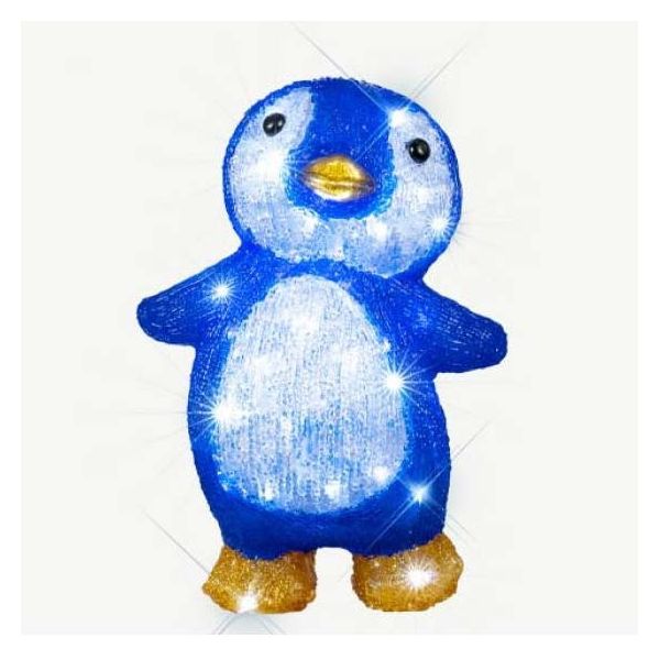 Penguin LED H30cm Decorazione per esterni
