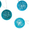 Light garland with 10 LED balls in Turquoise shades