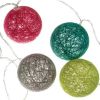 Light garland with 10 Multicolor LED balls