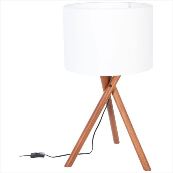 NATT wooden tripod lamp H66