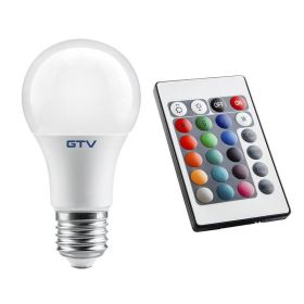 10W Eq 60W E27 RGB LED bulb with remote control