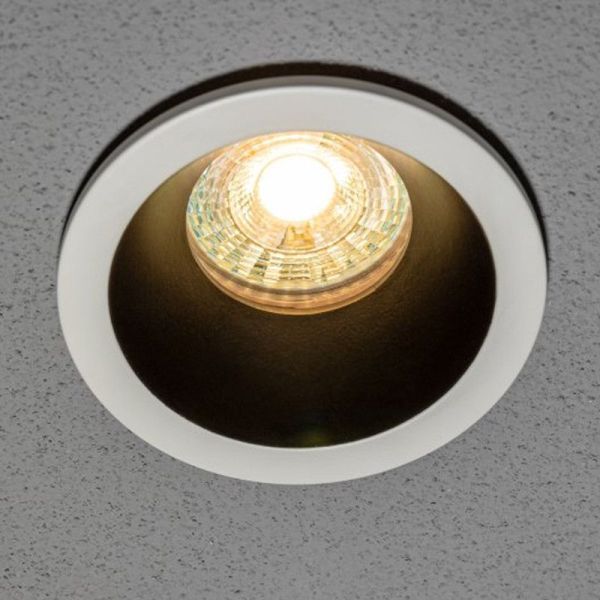 ELVA Round White Fixed IP54 Waterproof LED Spot Support