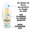 Lampadina LED 4.9W (40W) B22 Filamento Fiamma Bianco Caldo 2700°K