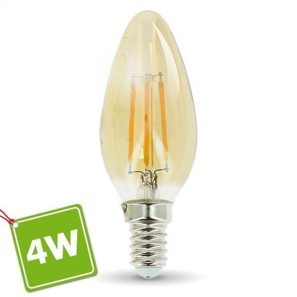 Ampoule E14 4W Eq 40Watts ambrée