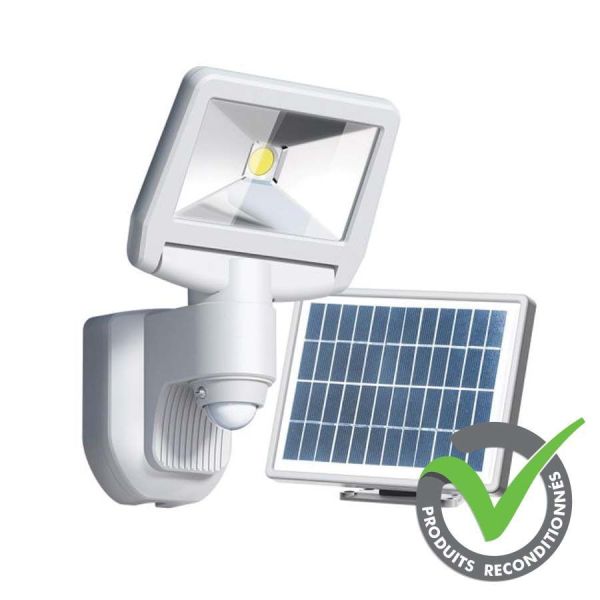 [PRODUIT RECONDITIONNE] Projecteur solaire LED ESTEBAN Blanc à détection 850 Lumens Eq 70W - Très bon état