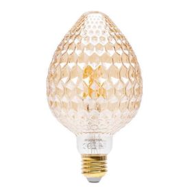 Ampoule LED décorative LUXA 8W ambre, douille E27, lumière chaude