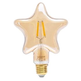 LED bulb E27 STAR (star) Amber Deco Filament 4W 1800K