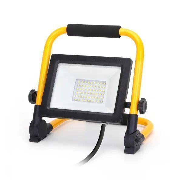 Foldable LED 50W 6500K construction site projector 1m80 cable