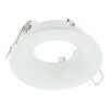 Curved LED Spotlight Holder Waterproof IP65 Fixed Round White MILOS