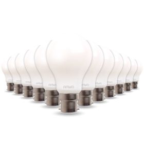 Set de 12 bombillas LED 7W Eq 60W Frost estándar B22