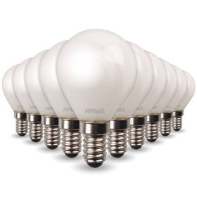 Set mit 10 LED-Lampen E14 mattiert 4,5 W Eq 40 W P45