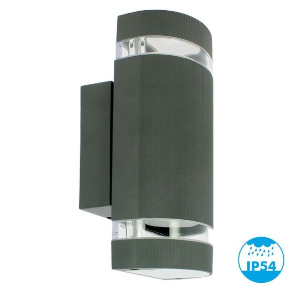 [REFURBISHED PRODUCT] TORRE Anthracite rounded outdoor wall light IP54 - Very good condition