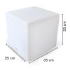 Light Cube 35 cm Indoor Sector Base E27