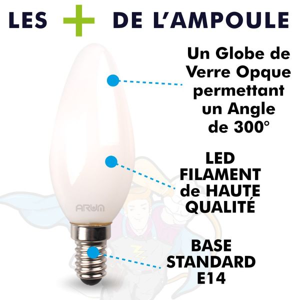 LED bulb E14 4W 2700K Filament