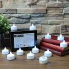 Pack of 24 Cold White LED Candles Flame Effect Tealight