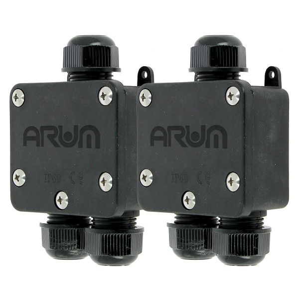 ARAMOX boîte de jonction à 3 broches Connecteur étanche LED IP68 3
