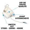 Einstellbarer LED-Einbauspot CCT 5W BBC Dimmbar 3 Schirme IP65