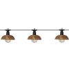 Filament LED String Light 6 Bulbs with Rattan Shades IP44