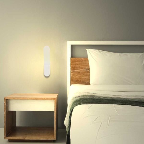 Lampada da parete a LED per camera da letto modello SILK Warm White 420Lm