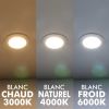 Lot of 10 LED recessed spotlight 5W Eq 50W Extra-Flat box