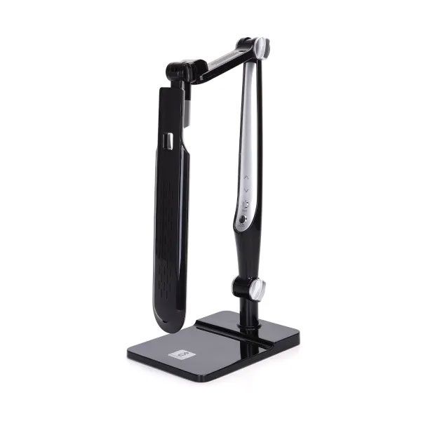 Lámpara de escritorio regulable negra de 6,6W