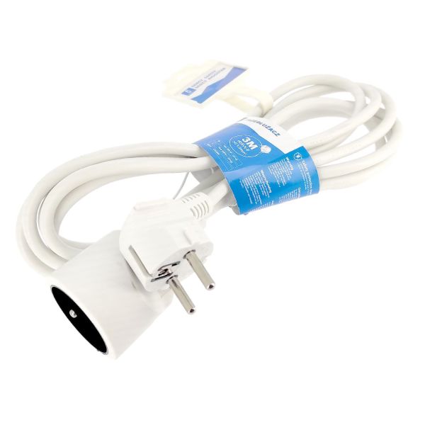 Extension cord 3 meters White