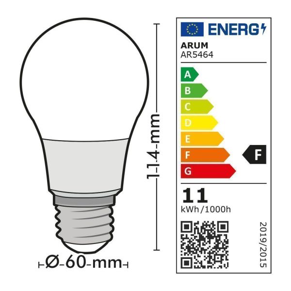 LED bulb E27 11W 1055 Lumens Eq 75Watts