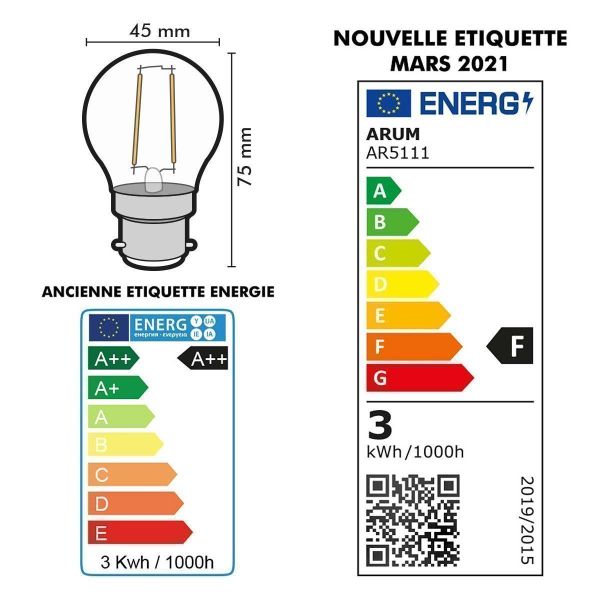 Guirlande guinguette Professionnelle 10 Ampoules LED B22 2W Blanc Chaud 10 mètres Interconnectable