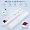 Power strip 6 sockets 1.5M 3G1.0mm Cable with switch