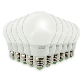 Set de 10 bombillas LED E27 8W eq 60W 806lm Base rosca grande