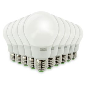 Set of 10 LED bulbs E27 8W eq 60W 806lm