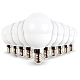 Lote de 10 bombillas LED E14 Mini Globe 5.5W 470 lúmenes Eq 40W