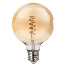 Ampoule LED E27 G95 4W Ambrée Filament Déco Vintage