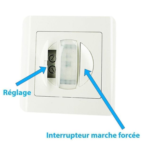 Interruptor detector de movimiento de pared IR IP20