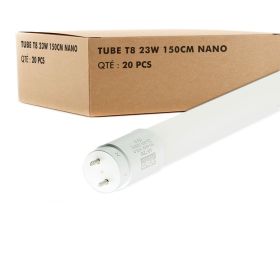 Set di 20 tubi T8 LED attacco laterale 150cm 23W