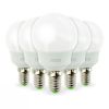 Set of 5 LED bulbs E14 5.5W Eq 40W P45 Small screw base