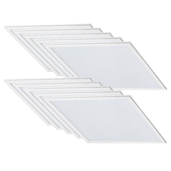 Set of 10 Ultra thin 60x60 LED panels for false ceiling 40W Eq 400W