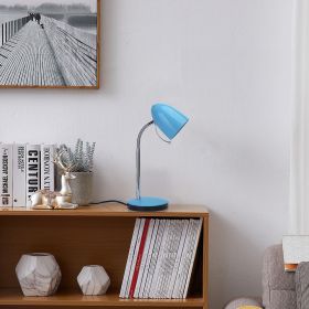 Lampe de bureau bleue style rétro E27