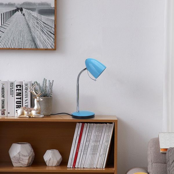 Lámpara de escritorio azul