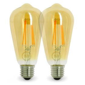 Los mit 2 LED-Lampen E27 7W ST64 2200K Typ Edison