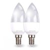 Conjunto de 2 bombillas LED E14 C37