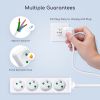 Cable power strip with 4 sockets 150 cm