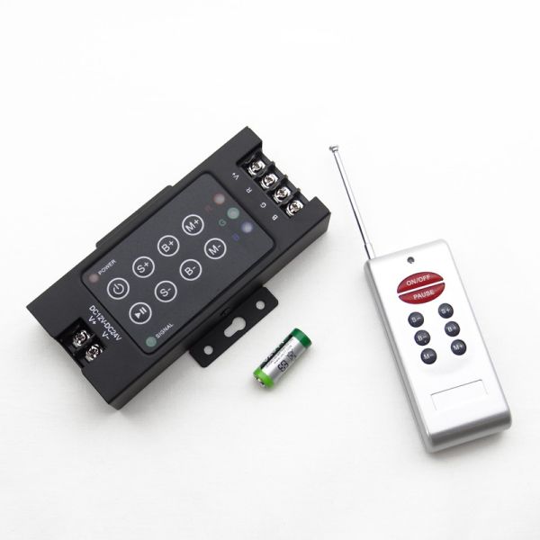 12 / 24V Dc 10A RGB controller with radio remote control